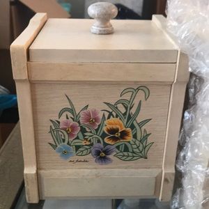 Trio set of wooden canisters